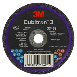 Cubitron™ II Cut-Off Wheel, 3" x .04" Grinding Wheel | Blackburn Marine